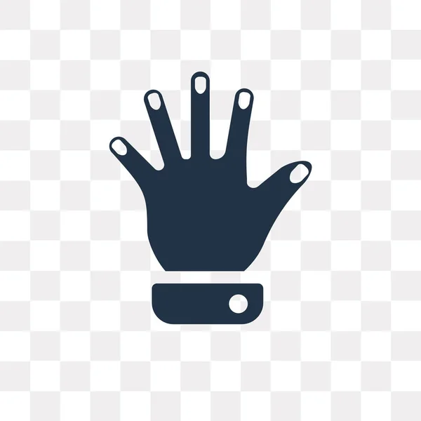 ウール手袋ベクトルのアイコンが透明な背景 ウール手袋透明性概念に分離が使用する Web とモバイルにすることができます — ストックベクタ