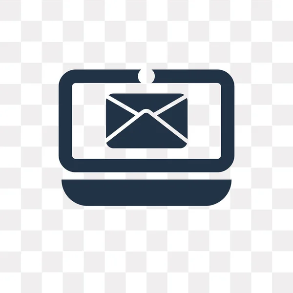 Mail Vektor Symbol Isoliert Auf Transparentem Hintergrund Mail Transparenz Konzept — Stockvektor