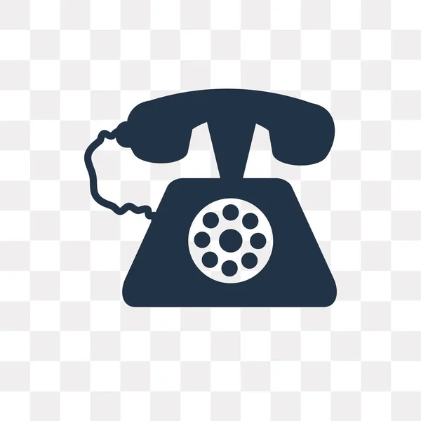 Icona Vettoriale Del Telefono Isolato Sfondo Trasparente Concetto Trasparenza Telefonica — Vettoriale Stock