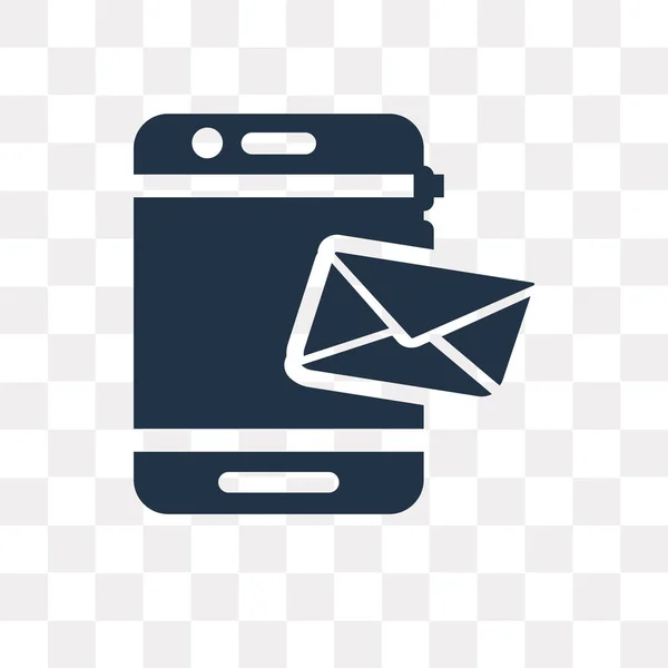 Mailpictogram Vector Geïsoleerd Transparante Achtergrond Mail Transparantie Concept Kunnen Gebruikte — Stockvector