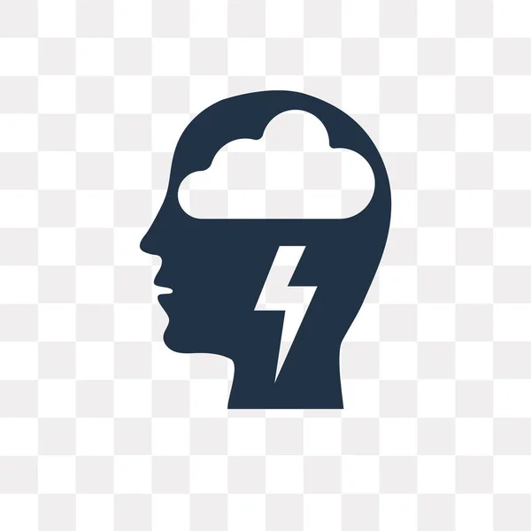 Brainstorm Vector Pictogram Geïsoleerd Transparante Achtergrond Brainstorm Transparantie Concept Kunnen — Stockvector