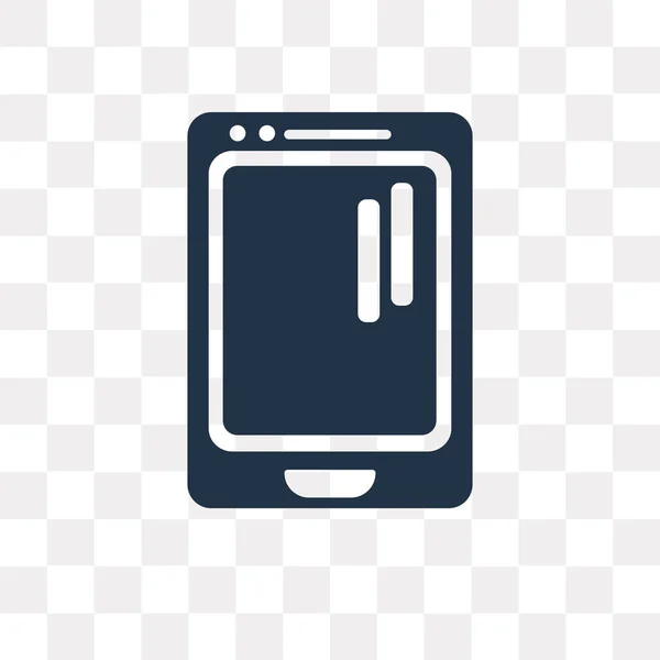 Мобильная Векторная Иконка Изолирована Прозрачном Фоне Мобильная Концепция Прозрачности Использована — стоковый вектор