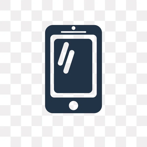 Мобильная Векторная Иконка Изолирована Прозрачном Фоне Мобильная Концепция Прозрачности Использована — стоковый вектор