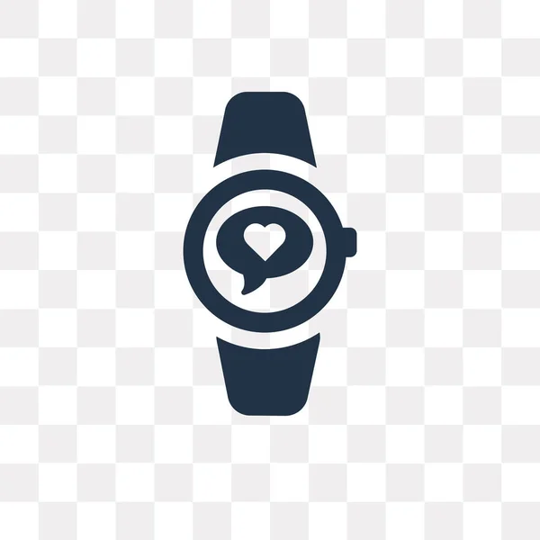 Smartwatch Vector Pictogram Geïsoleerd Transparante Achtergrond Smartwatch Transparantie Concept Kunnen — Stockvector