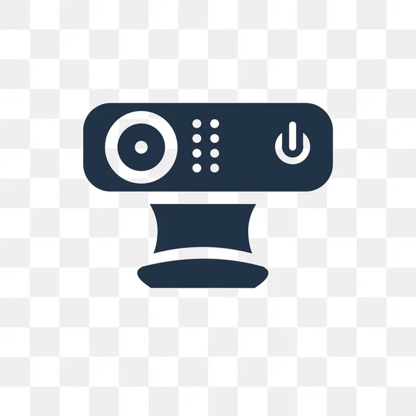 Webcam Vektor Symbol Isoliert Auf Transparentem Hintergrund Webcam Transparenz Konzept — Stockvektor