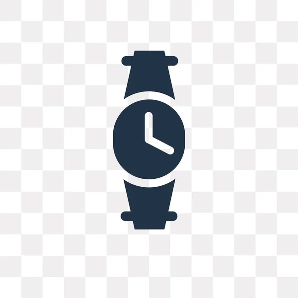 Uhr Vektor Symbol Isoliert Auf Transparentem Hintergrund Uhr Transparenz Konzept — Stockvektor