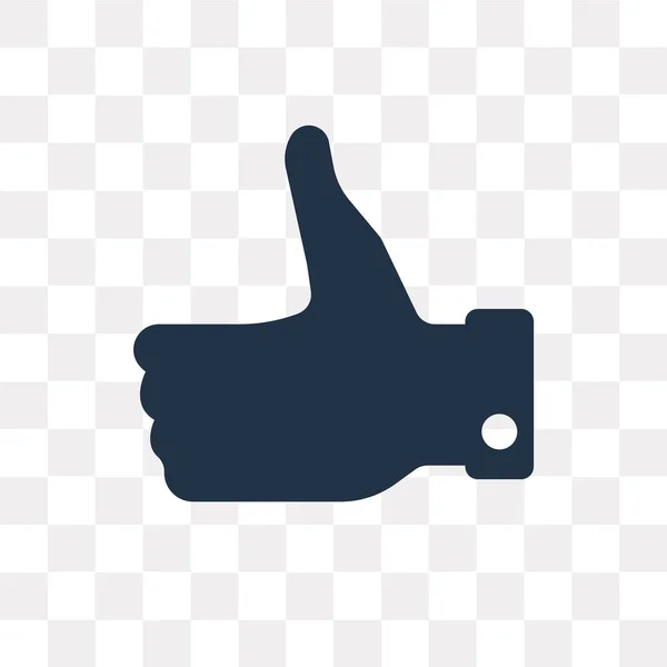 Thumbs Vektor Icon Isolated Transparan Background Thumbs Transparency Concept Can - Stok Vektor