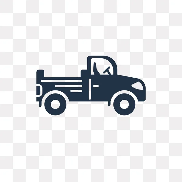 Náklaďák Vektorové Ikony Izolované Průhledné Pozadí Koncept Transparentnosti Truck Může — Stockový vektor