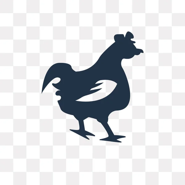 Hühnervektorsymbol Isoliert Auf Transparentem Hintergrund Hühnertransparenzkonzept Kann Web Und Mobil — Stockvektor