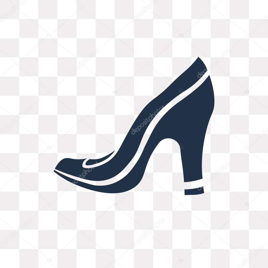 High Heels vector icon isolated on transparent background, High Heels transparency concept can be used web and mobile