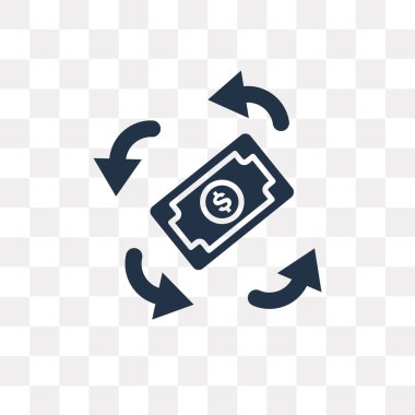 Saydam arka plan üzerinde Exchange saydamlık kavramı izole Exchange vektör simge kullandığınız web ve mobil olabilir