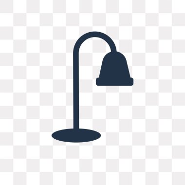 Saydam arka plan üzerinde lamba saydamlık kavramı izole lamba vektör simge kullandığınız web ve mobil olabilir