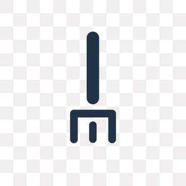 Saydam arka plan üzerinde çatal saydamlık kavramı izole çatal vektör simge kullandığınız web ve mobil olabilir