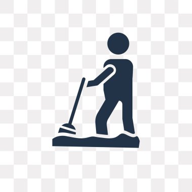 Saydam arka plan üzerinde kazmak saydamlık kavramı izole kazmak vektör simge kullandığınız web ve mobil olabilir