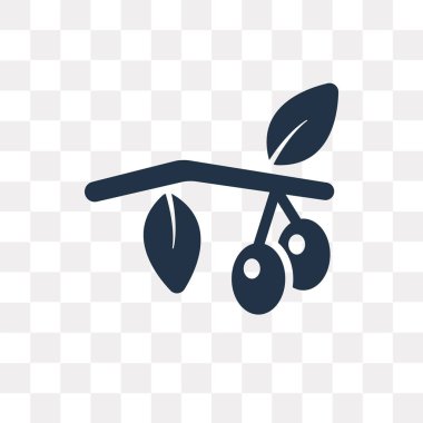 Zeytin şeffaf arka plan üzerinde izole simge vektör, zeytin saydamlık kavramı kullanılan web ve mobil olabilir
