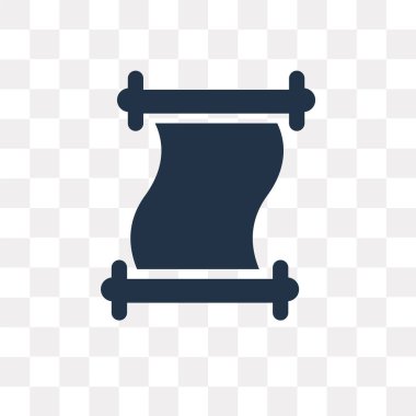 Saydam arka plan üzerinde kaydırma saydamlık kavramı izole kaydırma vektör simge kullandığınız web ve mobil olabilir