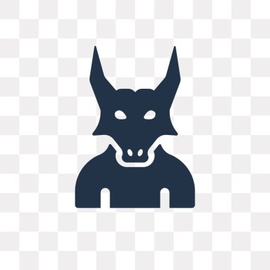 Saydam arka plan üzerinde Minotaur saydamlık kavramı izole Minotaur vektör simge kullandığınız web ve mobil olabilir