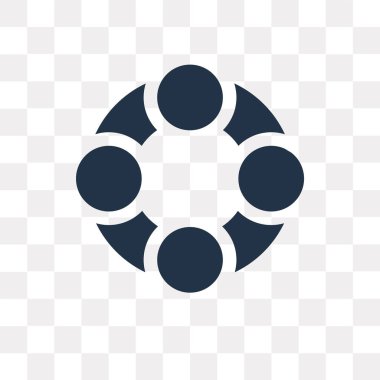 Pasta grafiği vektör simge şeffaf arka plan üzerinde pasta grafiği saydamlık kavramı izole kullanılan web ve mobil olabilir