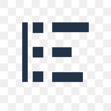 Saydam arka plan üzerinde izole grafik vektör simge bar Bar grafik saydamlık kavramı kullanılan web ve mobil olabilir