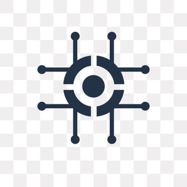 Pasta grafiği vektör simge şeffaf arka plan üzerinde pasta grafiği saydamlık kavramı izole kullanılan web ve mobil olabilir