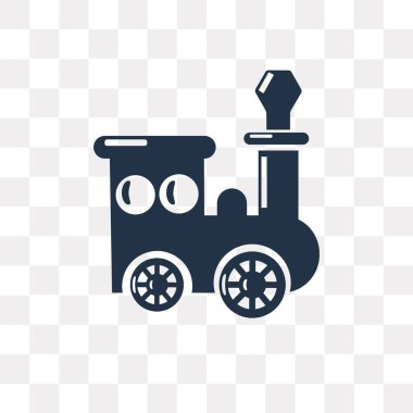 Saydam arka plan üzerinde tren saydamlık kavramı izole tren vektör simge kullandığınız web ve mobil olabilir