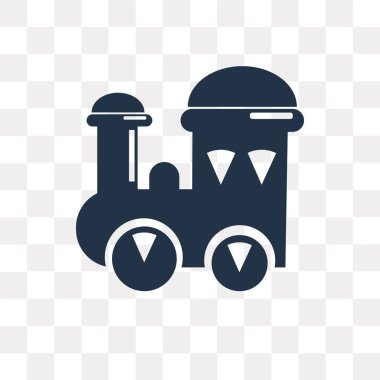 Saydam arka plan üzerinde tren saydamlık kavramı izole tren vektör simge kullandığınız web ve mobil olabilir