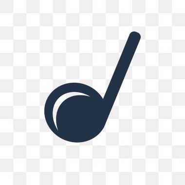 Saydam arka plan üzerinde Crotchet saydamlık kavramı izole crotchet vektör simge kullandığınız web ve mobil olabilir