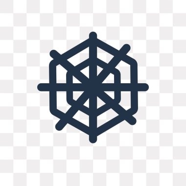 Saydam arka plan üzerinde örümcek web saydamlık kavramı izole örümcek web vektör simge kullandığınız web ve mobil olabilir