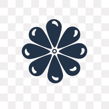 Saydam arka plan üzerinde çiçek saydamlık kavramı izole çiçek vektör simge kullandığınız web ve mobil olabilir