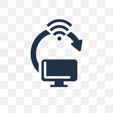 Saydam arka plan üzerinde kablosuz saydamlık kavramı izole kablosuz vektör simge kullandığınız web ve mobil olabilir