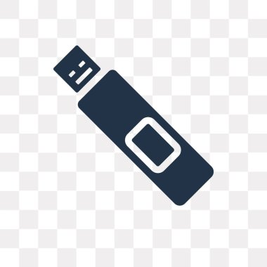 Saydam arka plan üzerinde Flash sürücü saydamlık kavramı izole birden parlamak götürmek vektör simge kullandığınız web ve mobil olabilir