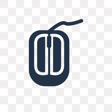 Saydam arka plan üzerinde fare saydamlık kavramı izole fare vektör simgesi olabilir kullanılan web ve mobil