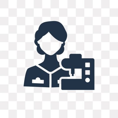 Saydam arka plan üzerinde terzi saydamlık kavramı izole terzi vektör simge kullandığınız web ve mobil olabilir