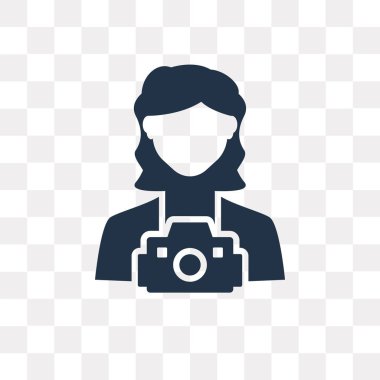 Saydam arka plan üzerinde fotoğrafçı saydamlık kavramı izole fotoğrafçı vektör simge kullandığınız web ve mobil olabilir