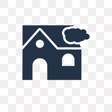 Kullandığınız web ve mobil ev vektör simge şeffaf arka plan üzerinde ev saydamlık kavramı izole olabilir