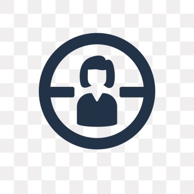 Saydam arka plan üzerinde hedef saydamlık kavramı izole hedef vektör simge kullandığınız web ve mobil olabilir