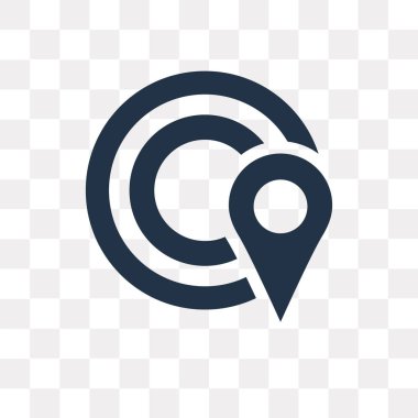 Kullandığınız web ve mobil harita vektör simge şeffaf arka plan, harita saydamlık kavramı izole olabilir