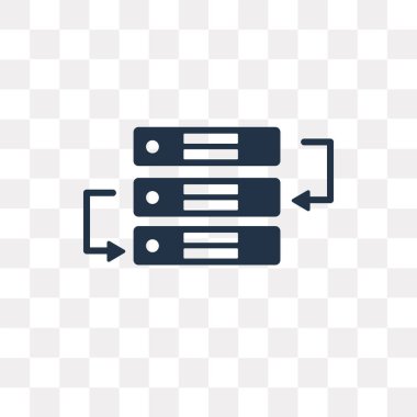Vektör simgesi üzerinde şeffaf arka plan izole hosting, Hosting saydamlık kavramı kullanılan web ve mobil olabilir