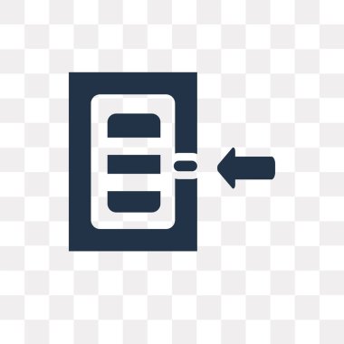 Check-in şeffaf arka plan üzerinde izole vektör simge onay saydamlık kavramı içinde kullanılan web ve mobil olabilir