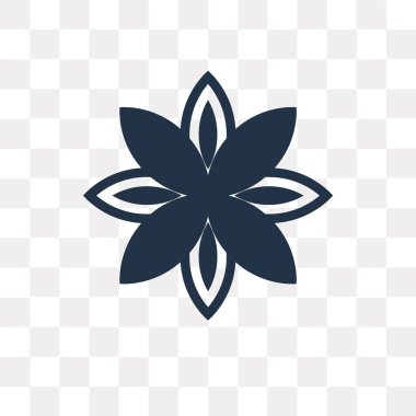 Saydam arka plan üzerinde çiçek saydamlık kavramı izole çiçek vektör simge kullandığınız web ve mobil olabilir