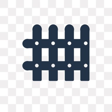 Saydam arka plan üzerinde çit saydamlık kavramı izole çit vektör simge kullandığınız web ve mobil olabilir