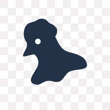 Saydam arka plan üzerinde tavuk saydamlık kavramı izole tavuk vektör simge kullandığınız web ve mobil olabilir