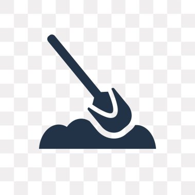 Saydam arka plan üzerinde Digger saydamlık kavramı izole kazıcı vektör simge kullandığınız web ve mobil olabilir