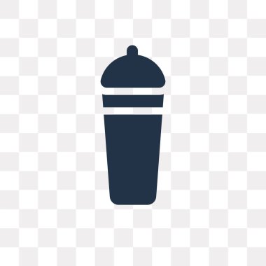 Saydam arka plan üzerinde Shaker saydamlık kavramı izole shaker vektör simge kullandığınız web ve mobil olabilir