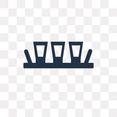 Vektör simgesi üzerinde şeffaf arka plan izole vurdu, Shot saydamlık kavramı kullanılan web ve mobil olabilir