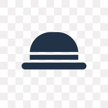 Saydam arka plan üzerinde şapka saydamlık kavramı izole şapka vektör simge kullandığınız web ve mobil olabilir