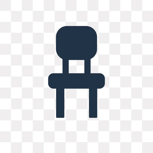 Hocker Vektor Symbol Isoliert Auf Transparentem Hintergrund Stuhl Transparenz Konzept — Stockvektor