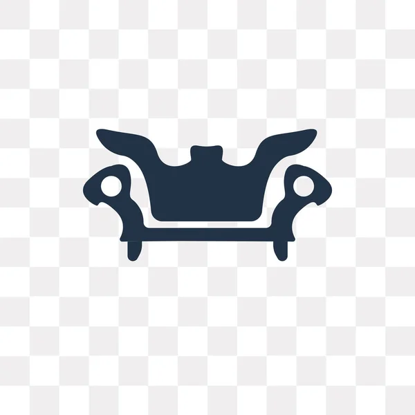 Sofa Vektor Symbol Isoliert Auf Transparentem Hintergrund Sofa Transparenz Konzept — Stockvektor