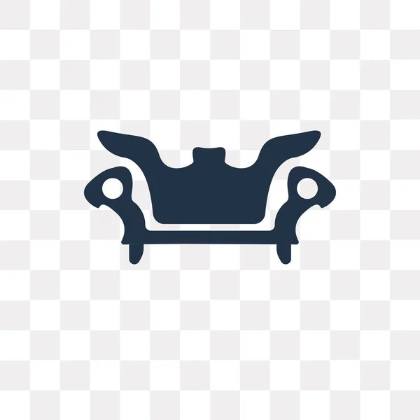 Sofa Vector Pictogram Geïsoleerd Transparante Achtergrond Sofa Transparantie Concept Kunnen — Stockvector