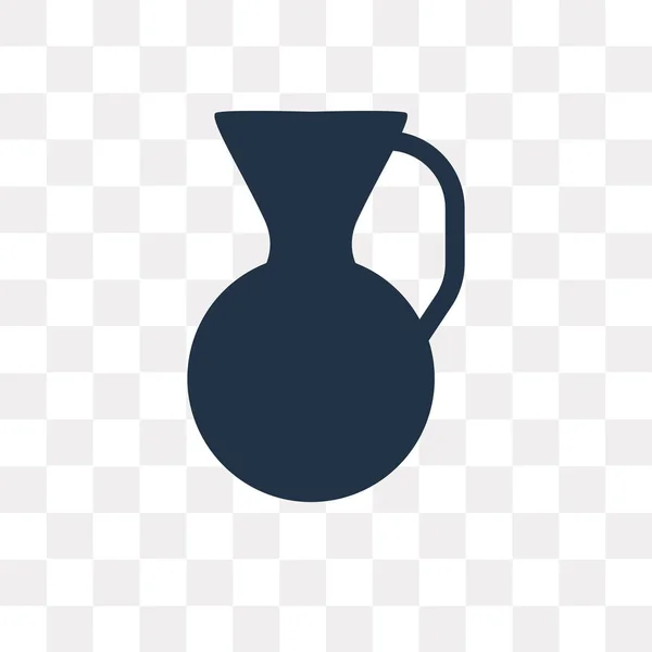 Vase Vektor Symbol Isoliert Auf Transparentem Hintergrund Vase Transparenz Konzept — Stockvektor